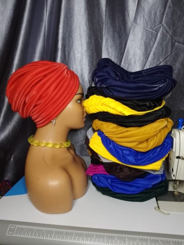 pleated turban headwrap collection