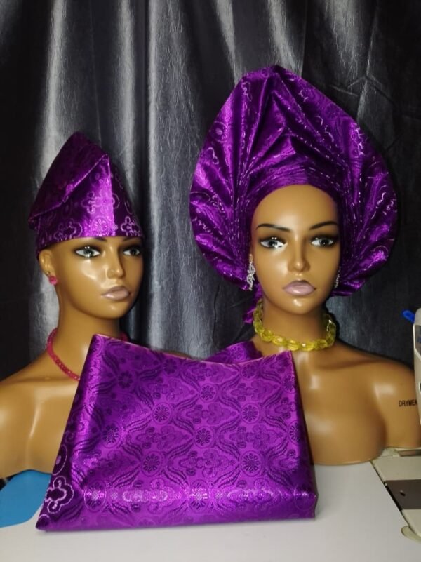 3 pieces sego auto gele gold