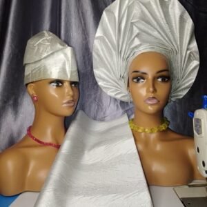 3 pieces sego auto gele silver