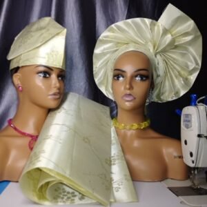 3 pieces sego auto gele gold