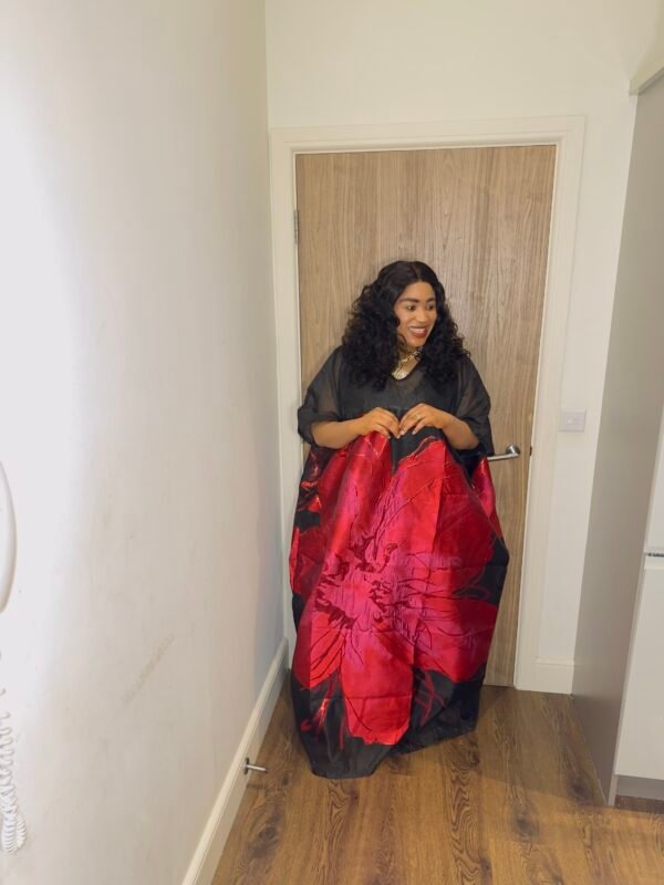 🌺 Luxury Organza Bouquet Bubu Gown img 3183