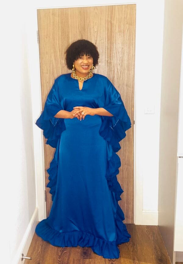 Luxe Ruffle Boubou Maxi Dress lulu two pieces